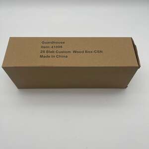 Guardhouse Wood Coin Display Box for 25 Certified Coin Slabs - Mahogany Finish